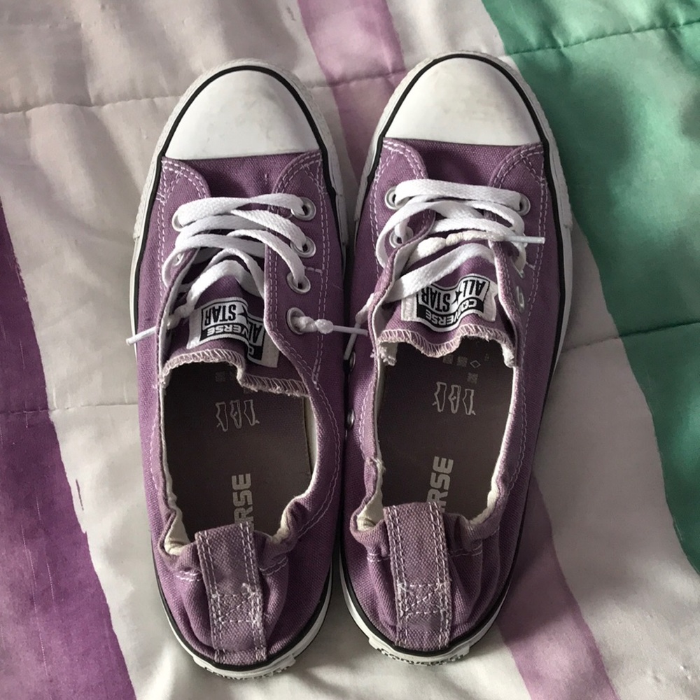 Purple Elastic back Converse Sneakers